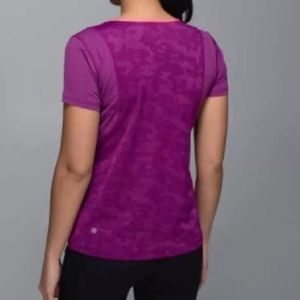 Lululemon Run For Days Short Sleeve Purple SZ 6